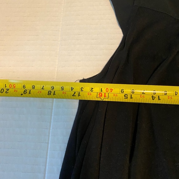 Merona medium black swing blouse women’s shirt top mesh casual date night - Picture 6 of 7